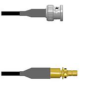 Amphenol Custom Cable Q-0L03Q0008009i RF Cable Assemblies BNC-SP/SMB-SJB RG58 9I