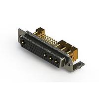 Đầu nối D-Sub tiếp xúc hỗn hợp Đầu nối D-Sub kết hợp nguồn góc phải EDAC 630-36W4640-7TB