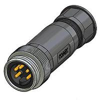 Amphenol CONEC 41-00006 Connectors 4P 7/8 Plug Field Attach Axial