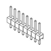 Amphenol Commercial Products G800LW593005EU Pin Strip Pin Header 2.54mm Pitch STR DIP,2x3Pin,15u" Gold,NY6T,5.84mm*2.54mm*2.16mm,Color-Black