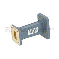 Fairview FMWTS1005 Waveguide Transition With WR-90 CPR-90G Grooved Flange to WR-75 Square Cover Flange in 3 Inch Length