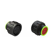 Phích cắm 9 vị trí, Chân cắm, Kích thước vỏ 24, Gioăng giảm đường kính (Màu xanh dương), Bộ chuyển đổi vòng vỏ sau Amphenol SINE Systems AHDP06-24-09PR-BRA