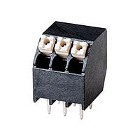 Khối Kết Nối Cố Định Không Vít, Chịu Nhiệt Cao, Góc, Bước 3.50 mm, Màu Đen với Nút Màu Xám Same Sky (formerly CUI Devices) TBLH13-350-06BK