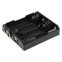 Eagle Plastic Devices 12BH441B-GR バッテリークリップ 4 "AAA" スナップ付き 黒