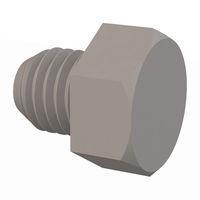 Essentra Components 012528H025 キャップスクリュー 六角形スロットなしボルト、1/4-28ねじ、1/4長さ