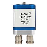 Công tắc đồng trục DPDT Ramses N 3GHz Chống lỗi 28Vdc Diode Đầu nối D-sub Radiall R577013037