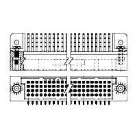 AMP Connectors - TE Connectivity 533444-9 High Speed / Modular Connectors HDI PIN ASSY 4 ROW 240 POS R/A