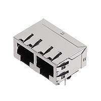 Molex 43223-8128 Ganged RA 8/8/2 RJ-45 low profile
