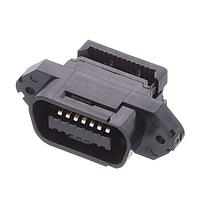 AMP Connectors - TE Connectivity 553596-1 Ribbon Cable PLUG 14P SCREW LOCK low profile plastic