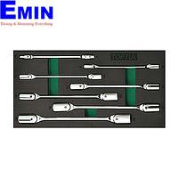 Bộ cần siết 2 đầu tuýp lắt léo TOPTUL GVA0711 (7 chi tiết)