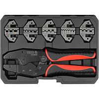 Bộ kìm bấm cos đi kèm 5 bộ hàm ép YATO YT-22451 (5pcs)