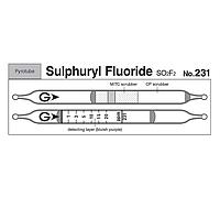 Gastec 231検出チューブガススルフリルフルオリド SO2F2 (1 ~ 20 ppm, Pyrotec Pyrolyzer 860)