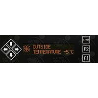 Matrix Orbital BLK202A-BK-USB-FA PC Bay Inserts, LCD Characters 20x2 Amb Txt Blk B/G Key w/ Black Bkt