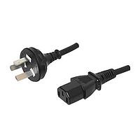 Same Sky (formerly CUI Devices) AC-C13 CN AC Power Hospital Grade Extension Cord AC Cord China, IEC320-C13 for C14 inlet, 0.75MM/3 H05VVF ,6', Black, RoHS