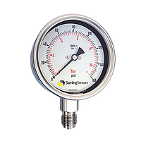 Sterling Sensors RCh1003700B Pressure Gauge (0~700 bar, 1/2" BSP Parallel)