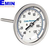 Đồng hồ đo nhiệt độ lưỡng kim công nghiệp Cole parmer EW-90590-09 (-40~50°C; 12”Stem; 3"Dial)