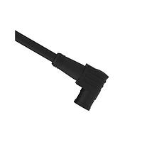 Banner Engineering PKW3-2 Sensor Cables / Actuator Cables Cordset: Single Ended M8; 3-pin Right-Angle Female; 2 m (6.56 ft) 3x24 Black PVC Jacket; Nickel-Plated Brass Coupling Nut