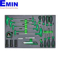 Bộ lục giác, tua vít, thước dây TOPTUL GED2224 (22 chi tiết)