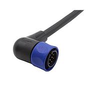 Cáp Cảm Biến / Cáp Bộ Chuyển Động Cáp Linh Hoạt Được Điện Dây Sẵn Đầu Nối - Góc Vuông - 1m - 12 Chân - Phích Cắm Bulgin PXP4002/001/12P