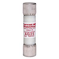 Mersen AG25 파워 퓨즈 퓨즈, 클래스 G, 앰프-트랩, 100kA, 480VAC, 25A