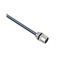 Cáp Cảm Biến / Cáp Bộ Chuyển Động Đầu Nối 4 Chân Cái; 4X24 PVC Dài 2 m; Lắp Sau với Đai Ốc Khóa M8 Banner Engineering BR-M8F4R8-2