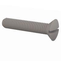 Essentra Components 331024A100 スロット付き皿頭82スロット付きCSKネジ、#10-24ねじ、長さ1