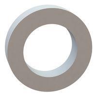 Essentra Components 17W01783 Flat Washer Flat Washer, .106 ID, .167 OD, .039 Thick, Natural, Nylon