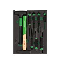 TOPTUL GVB0904 Hammer, Punch &amp; Chisel Set (9 pcs)