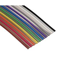 3M Electronic Solutions Division 3447/80-300 Round Conductor Flat Cables .025" 80C ROUND 300' GRAY 30AWG SOLID