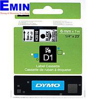 DYMO 63020729 Labelmanager D1 검정 / 클리어 테이프 (6mm x 7m)