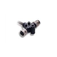 Amphenol LTW MC-050500-FF0-TSB10 T Cables NMEA 2000, T Cable, Metal, 4A, 05 pins, Screw Thread, (End 1) Female Female, (End 2) Female Female, Length 10000mm, IP68
