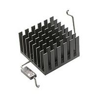 Tản nhiệt linh kiện với chốt hàn BGA, 23x23x18mm, màu đen, 2 chốt, IC Pkg=23 x 23 Aavid 374124B60023G