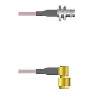 Amphenol Custom Cable Q-0A038000H024i RF Cable Assemblies BNC-SJB/SMA-RP G142 24I