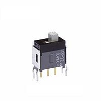 Công tắc trượt siêu nhỏ SPDT BẬT-BẬT 0.098' THẲNG CÓ GIÁ ĐỠ NKK Switches AS12AB