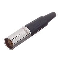 Amphenol Audio AG6M ຕົວເຊື່ອມຕໍ່ XLR ຂະໜາດນ້ອຍ 6 ໂພນ Mini XLR ຕິດຕັ້ງບ້ານຊາດຊີສ ຕົວຜູ້ຊາຍ ຕິດຕັ້ງດ້ວຍການກະທົບ ສີນິເຄວ້ງ