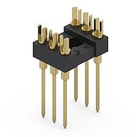 Mill-Max 162-10-306-00-001000 DIP / SIP Sockets 6P DIP SLOTTED HDR 2 LEVEL WRAPOST