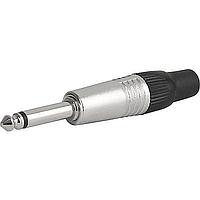 Schurter 4833.1200 Phone Connectors AUDIO PLUG 6.3MM 2P SCREENED