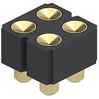 Mill-Max 419-10-204-30-007000 ヘッダー .100" 4P2R SPRNG、SMT MATE W/.042" PLNGR