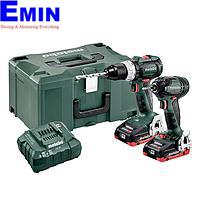 Bộ máy khoan búa + máy bắt vít không dây METABO COMBO SET 2.1.12 18 V BL LIHD (SBLTBL+SSDBL)