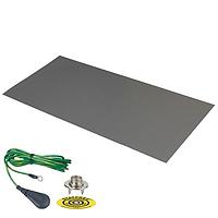 Desco 66225 Table Mat DUAL LAYER RUBB MAT .060X.30X60" GREY
