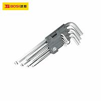 BOSI SJBS13006 Extra Long Ball Head Hex Wrench (9pcs,standard)