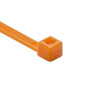 HellermannTyton T30R3C2 Cable Ties Cable Tie, 6" Long, UL Rated, 30lb Tensile Strength, PA66, Orange, 100/pkg
