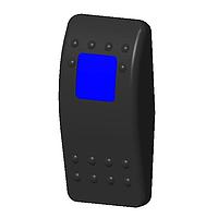 Carling Technologies VVAWB00-000 Actuators V-Series Rocker Only Black Contura II Rocker, with Blue Lens