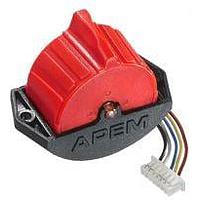 APEM HRS202B8 1축 0.5-4.5V BLK 마찰 카운터 디텐트 탭 포함