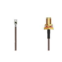 Bộ Cáp RF I-Pex MHF I Lck RA Cắm2SMA STRJck R Mt IP67/IP68 3GHz,50mm, 1.37mm đen GCT (Global Connector Technology) CABLE 319 RF-050-A-1