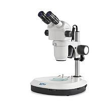 Kern OZO 554 stereo microscopes (3W LED, 0.8x - 7x, trinocular)