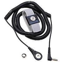 Desco 09203 Adjustable, with Cord WRIST STRAP, JEWEL, MAGSNAP, ADJ ELAST,ONYX, 12' ANGLE CORD