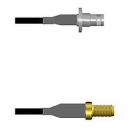 Amphenol Custom Cable Q-0802Z0008084i RF Cable Assemblies BNC-SJB/SMA-SJ RG58 84I