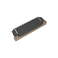 Amphenol FCI SFW13R-4STE1LF Board Mount 1.00mm Flex Connector, SFW-R series, 13 Position, Top side Contact, Side Entry Surface Mount ZIF Connector, Lead Free, with Cable Lock.