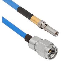 Amphenol SV Microwave MS292-085-MV67.3SMPS-180 RF Cable Assemblies 2.92mm STR M to VITA 67.3 SMPS 18"Cable